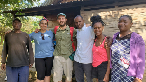 Team members in the field.